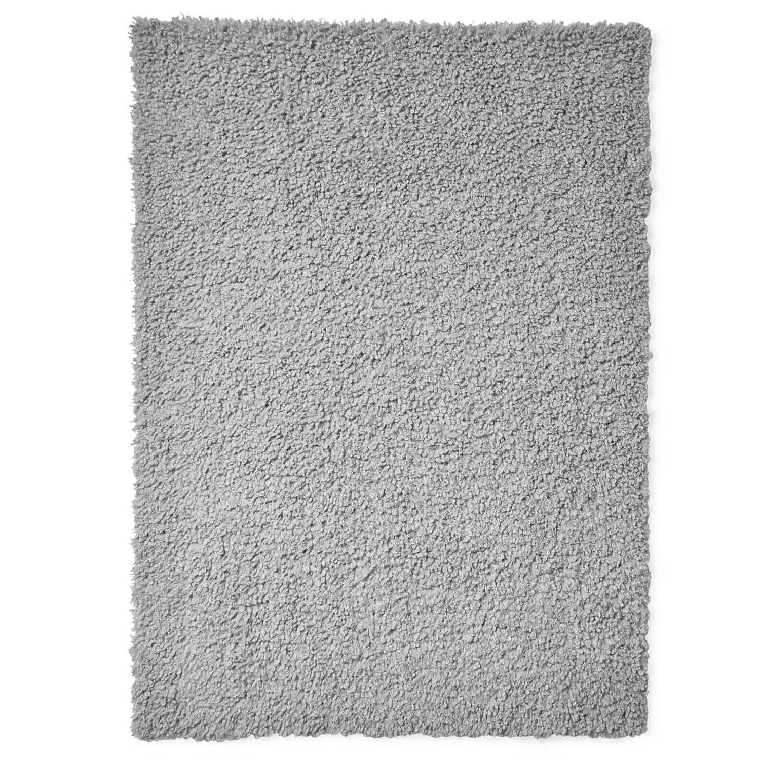 FAUX MERINO WOOL GREY 120x170cm Rug 24B