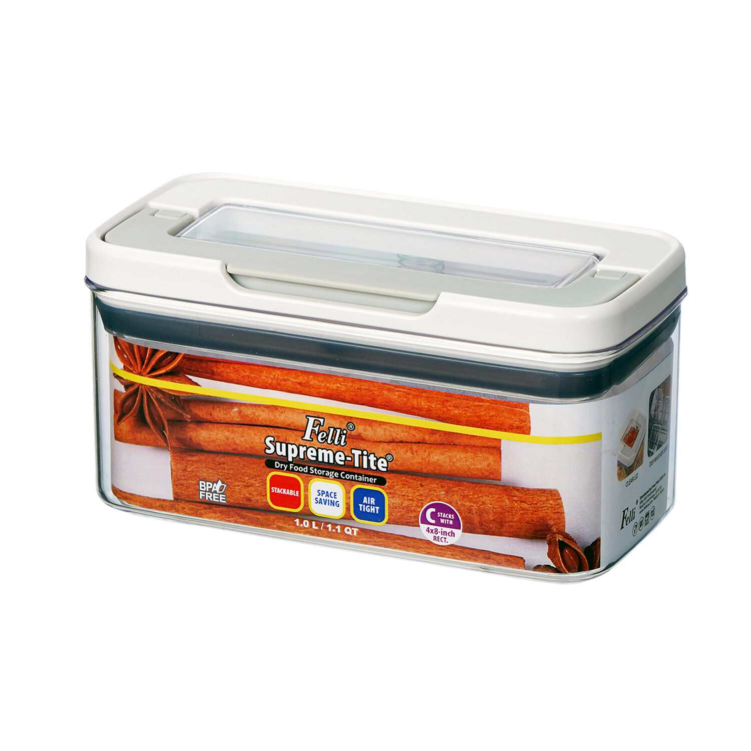 Felli Supreme-Tite Rectangle Food Container 1L