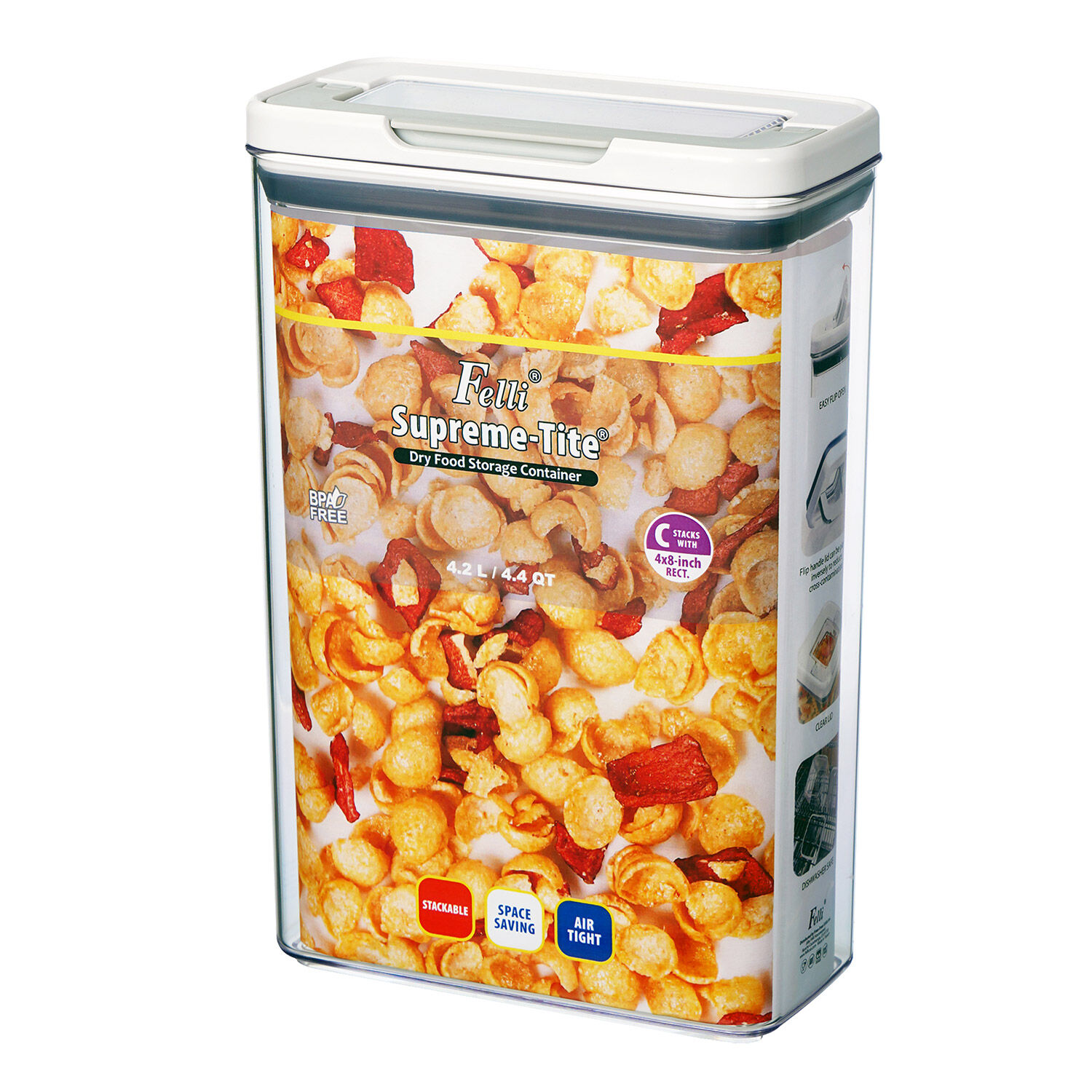 Felli Supreme-Tite Rectangle Food Container 4.2L