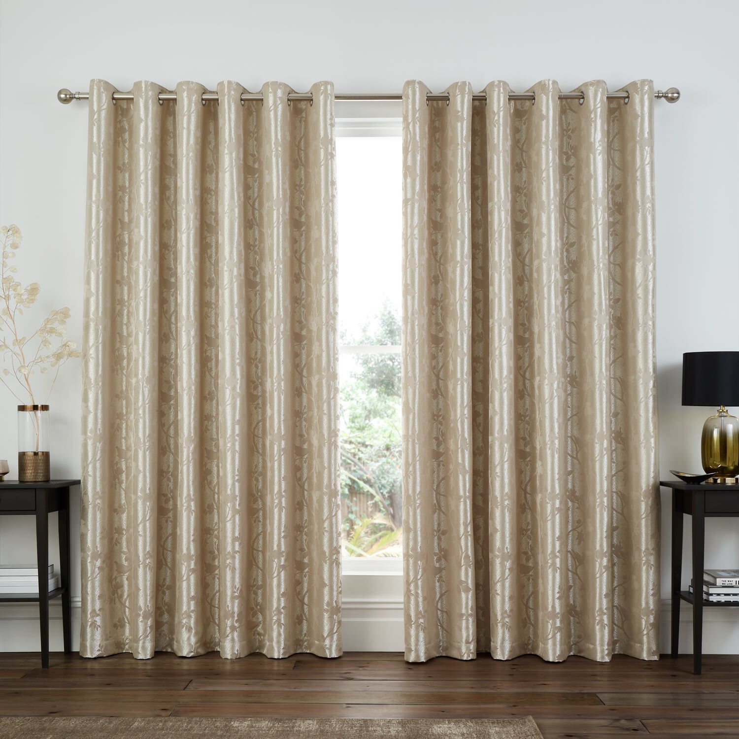 FLORAL TRAIL CHAMPAGNE 66X90 Curtain