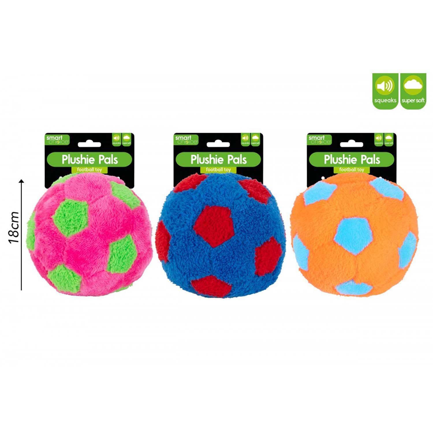 Football Plush Dog Toy With Squeaker