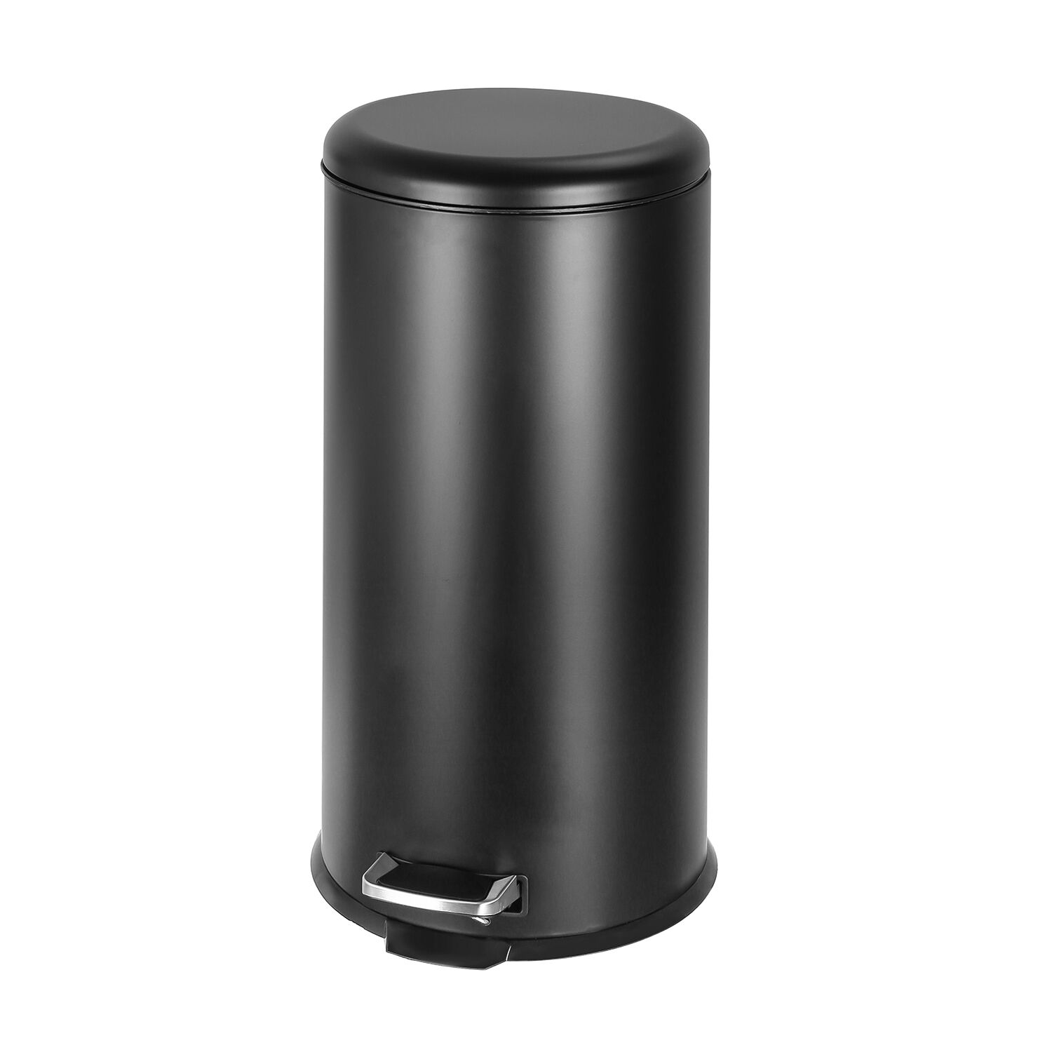 30L Forma Matt Black Kitchen Pedal Bin