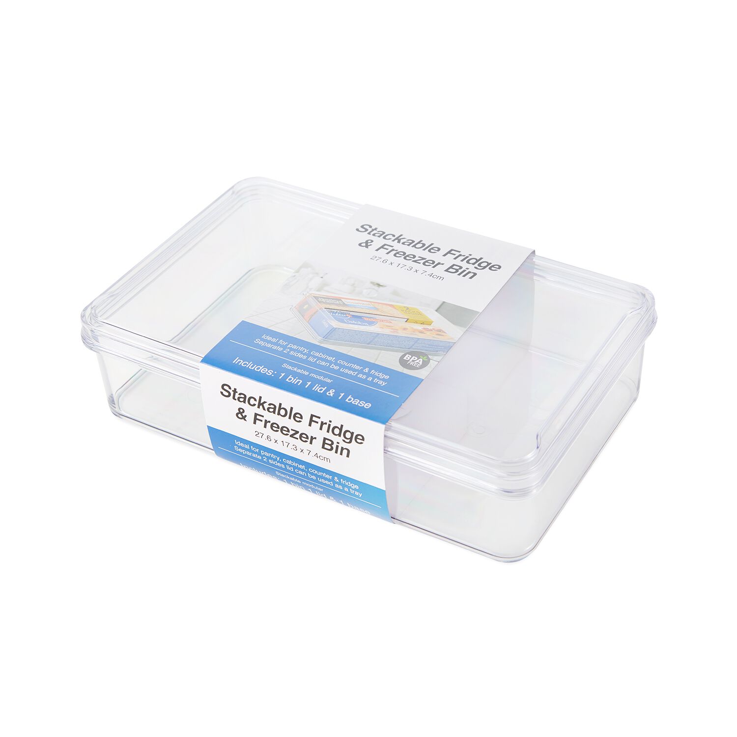 Fridge & Freezer Bin With Lid