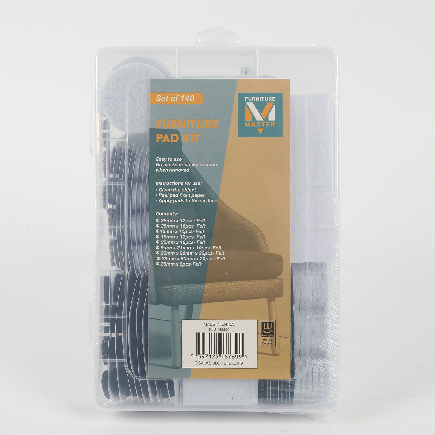 Furniture Pad Kit 140 Pcs