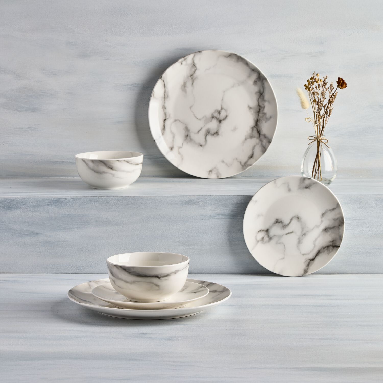 Gallery One Marble 12 Pieces Dinner Set