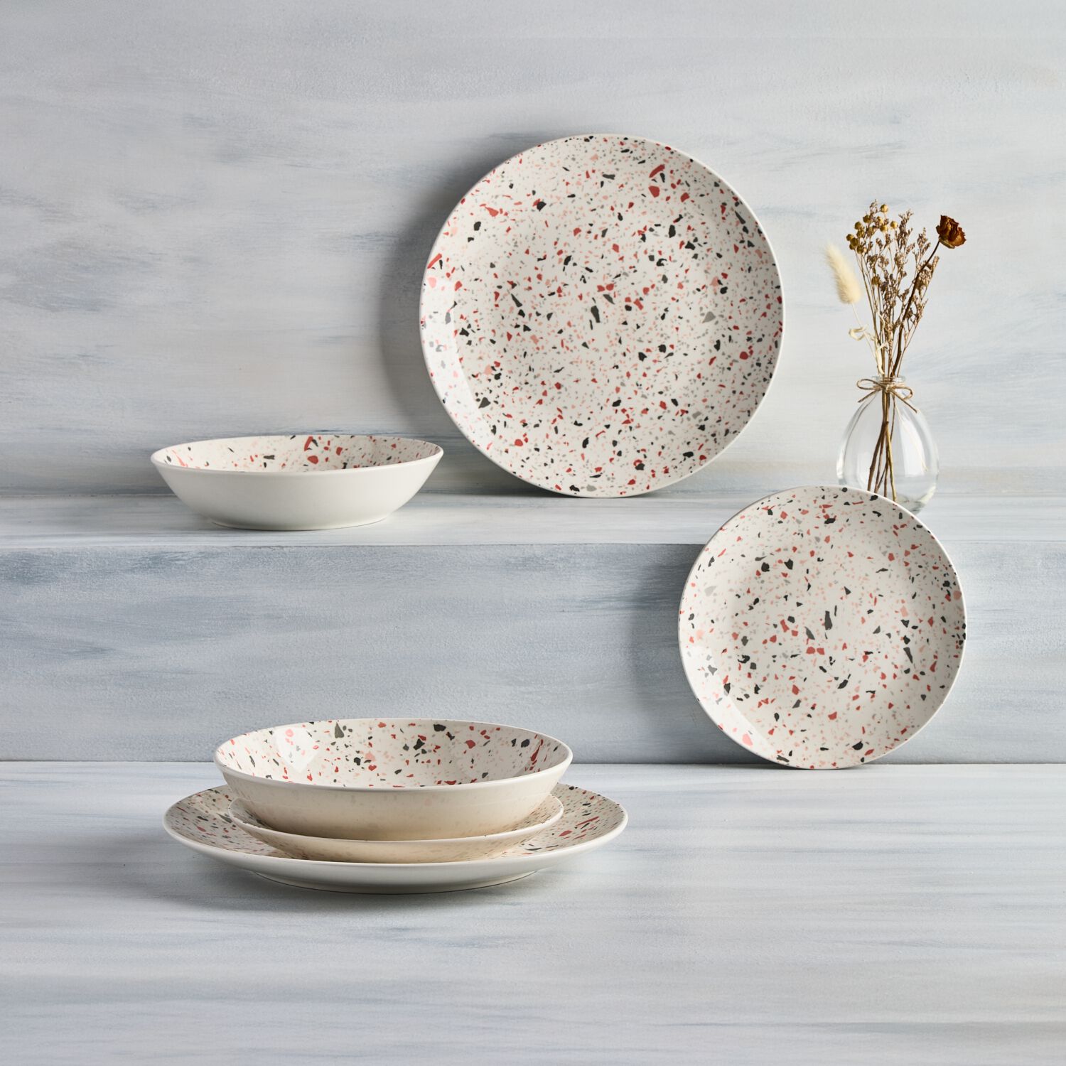 Gallery One Terrazo 12 Piece Dinner Set