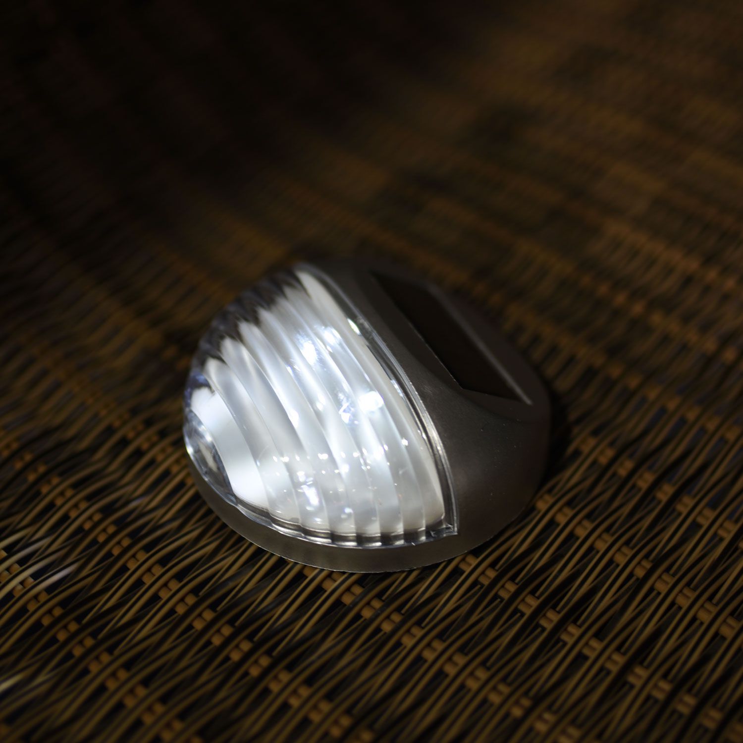 Silver Fence Solar Light