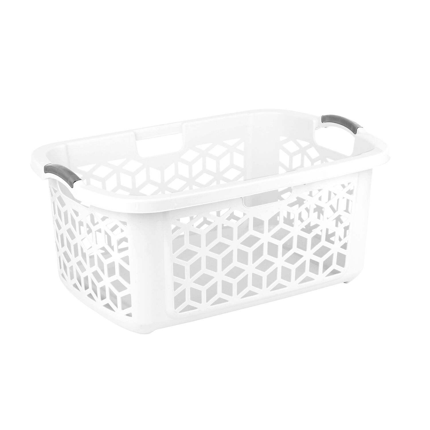 Geo White 55L Laundry Basket