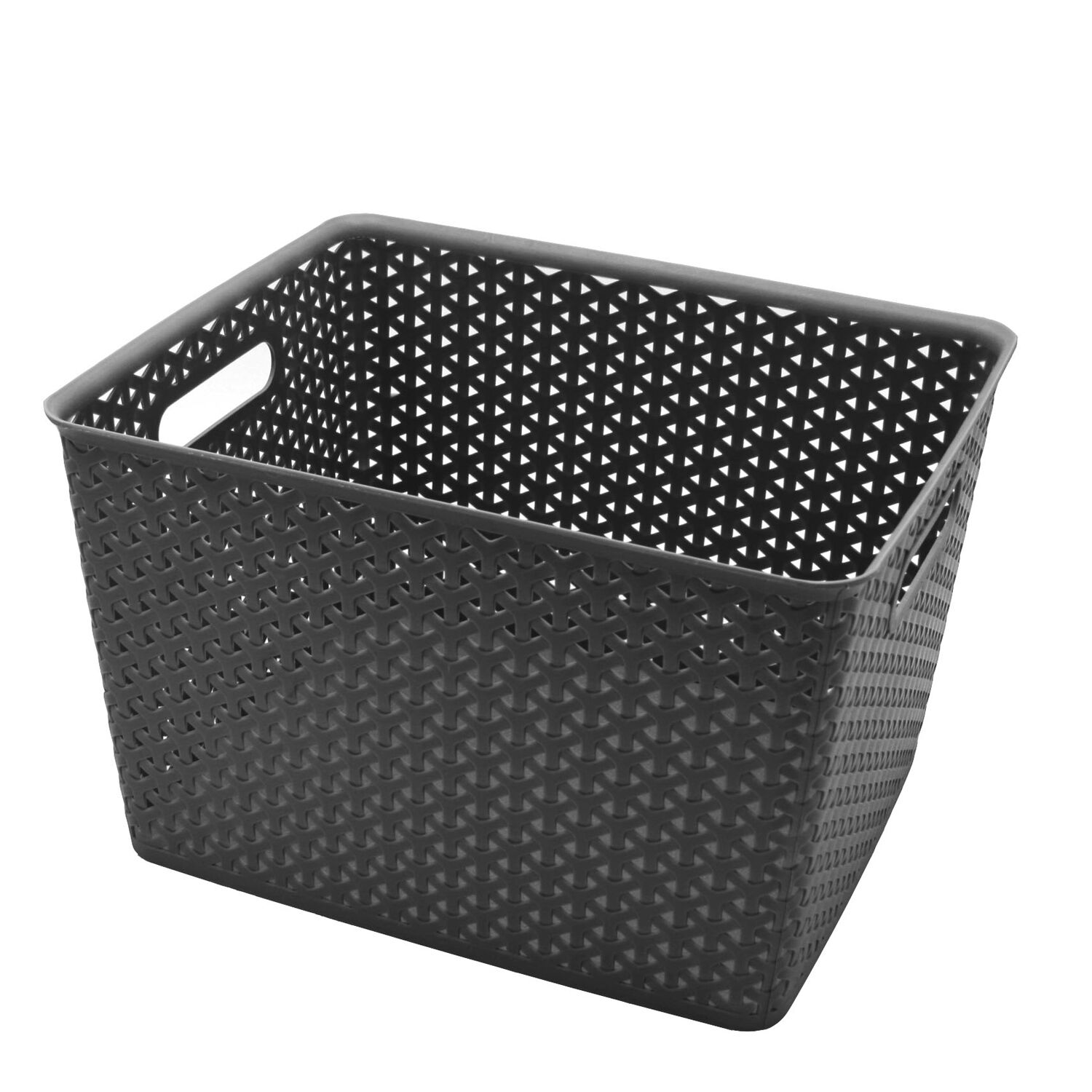 Geometric 19L Grey Basket