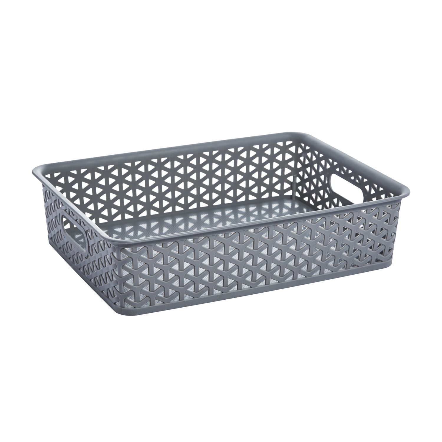 Geometric 6.5L Grey Basket