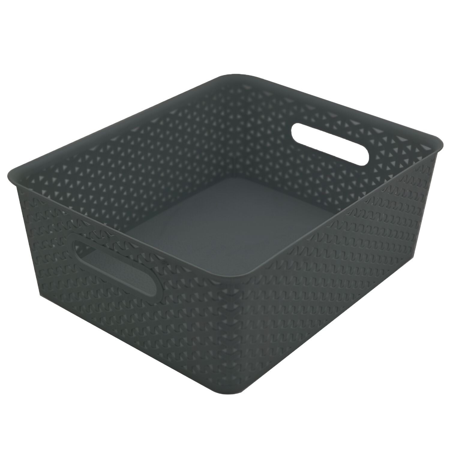 Geometric 14.5L Grey Basket