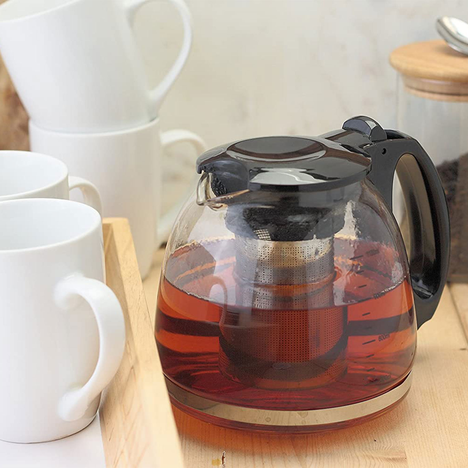 Glass Teapot with Infuser 1.1L