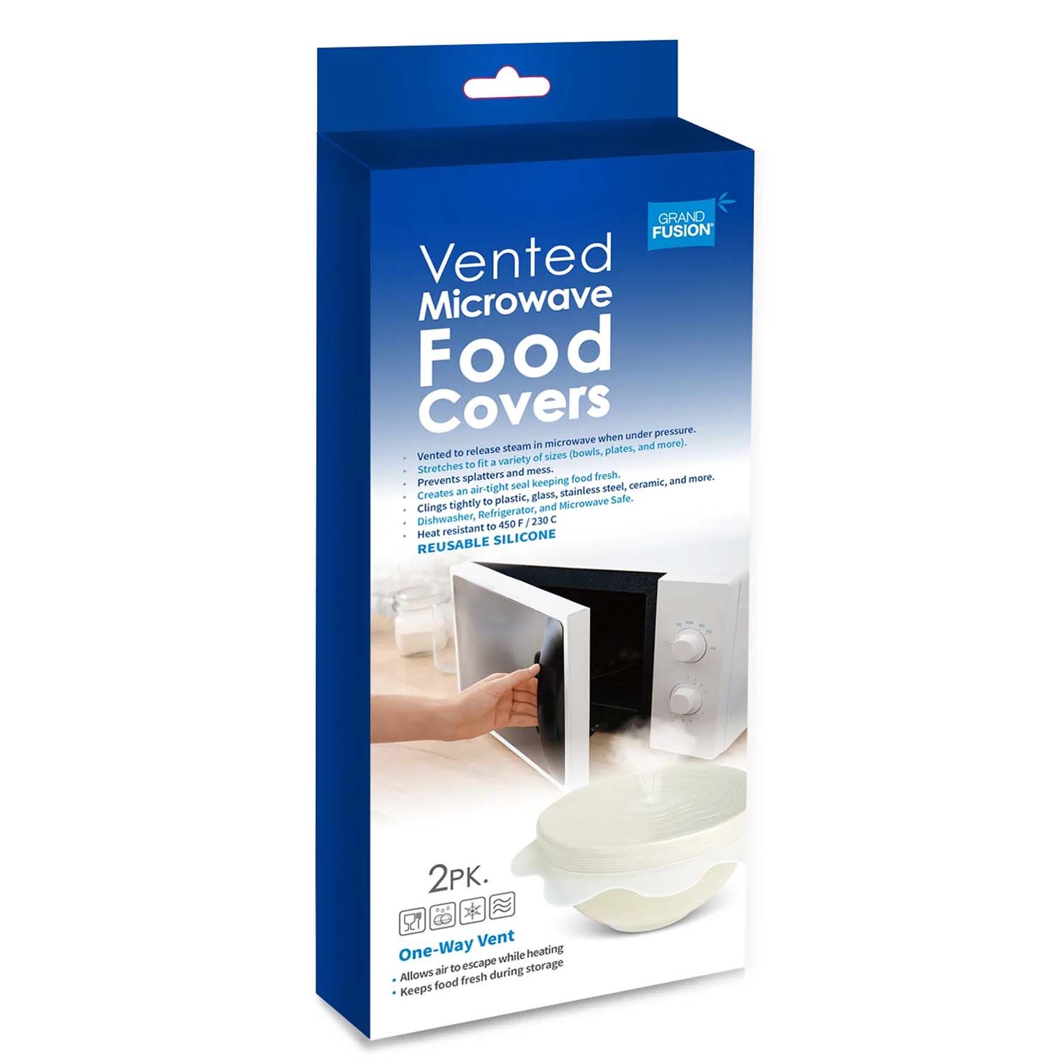 Grand Fusion 2 Vented Microwave Food Covers