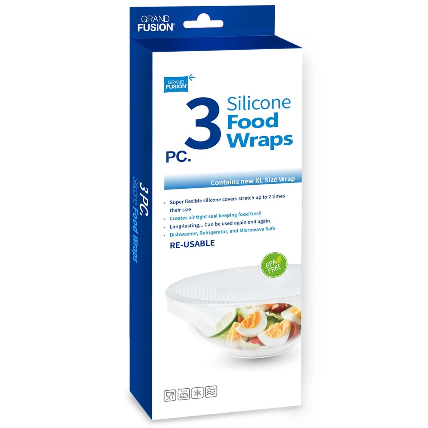 Grand Fusion 3 XL Reusable Food Wraps