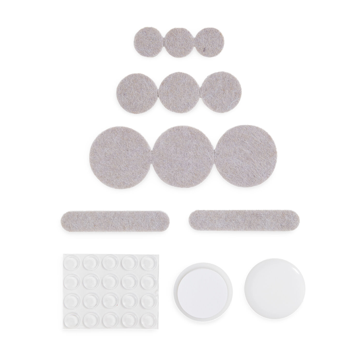 Heavy Duty Felt Sliders & Bumpers 214 Pack - Beige