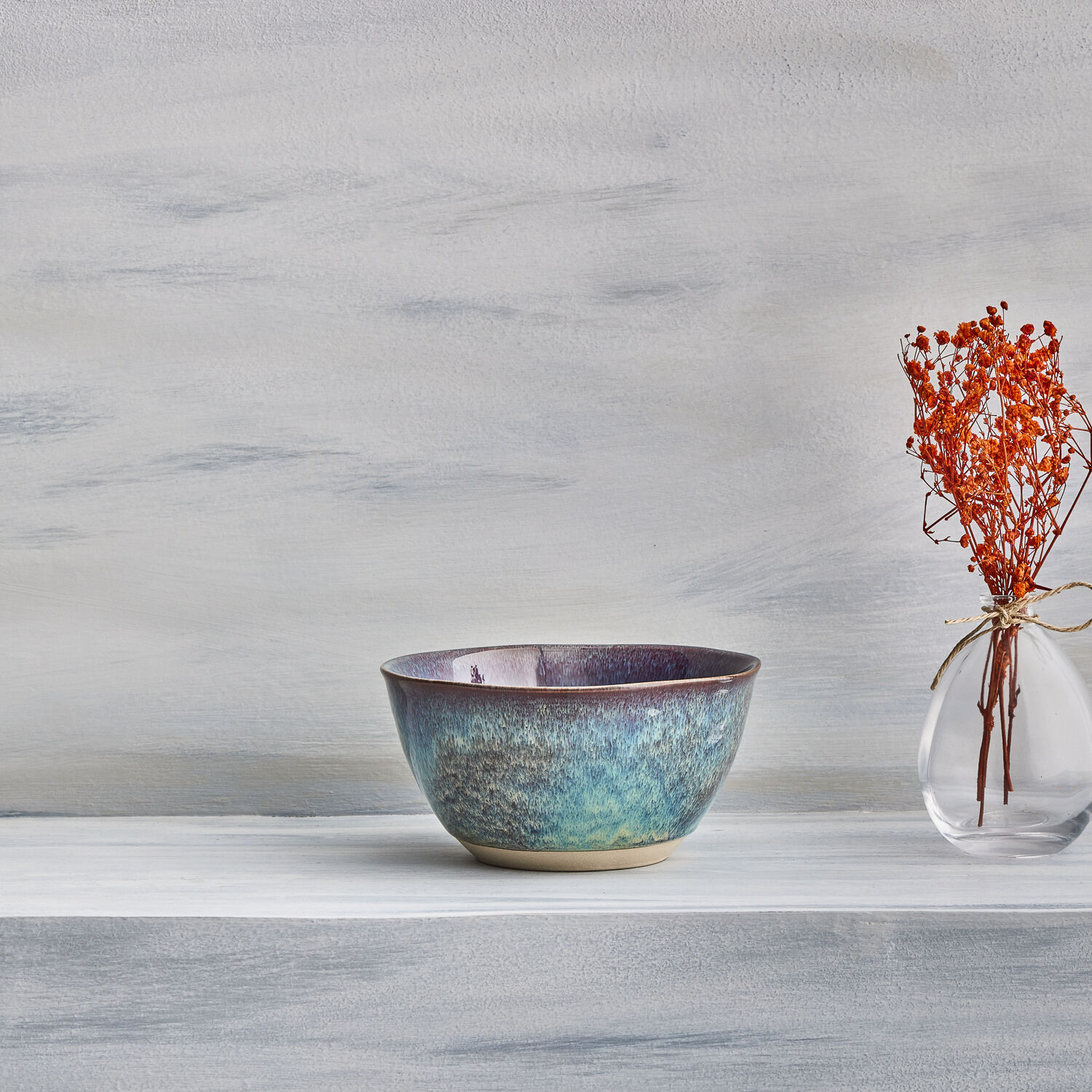 Heritage Halo Rice Bowl - Dark Blue