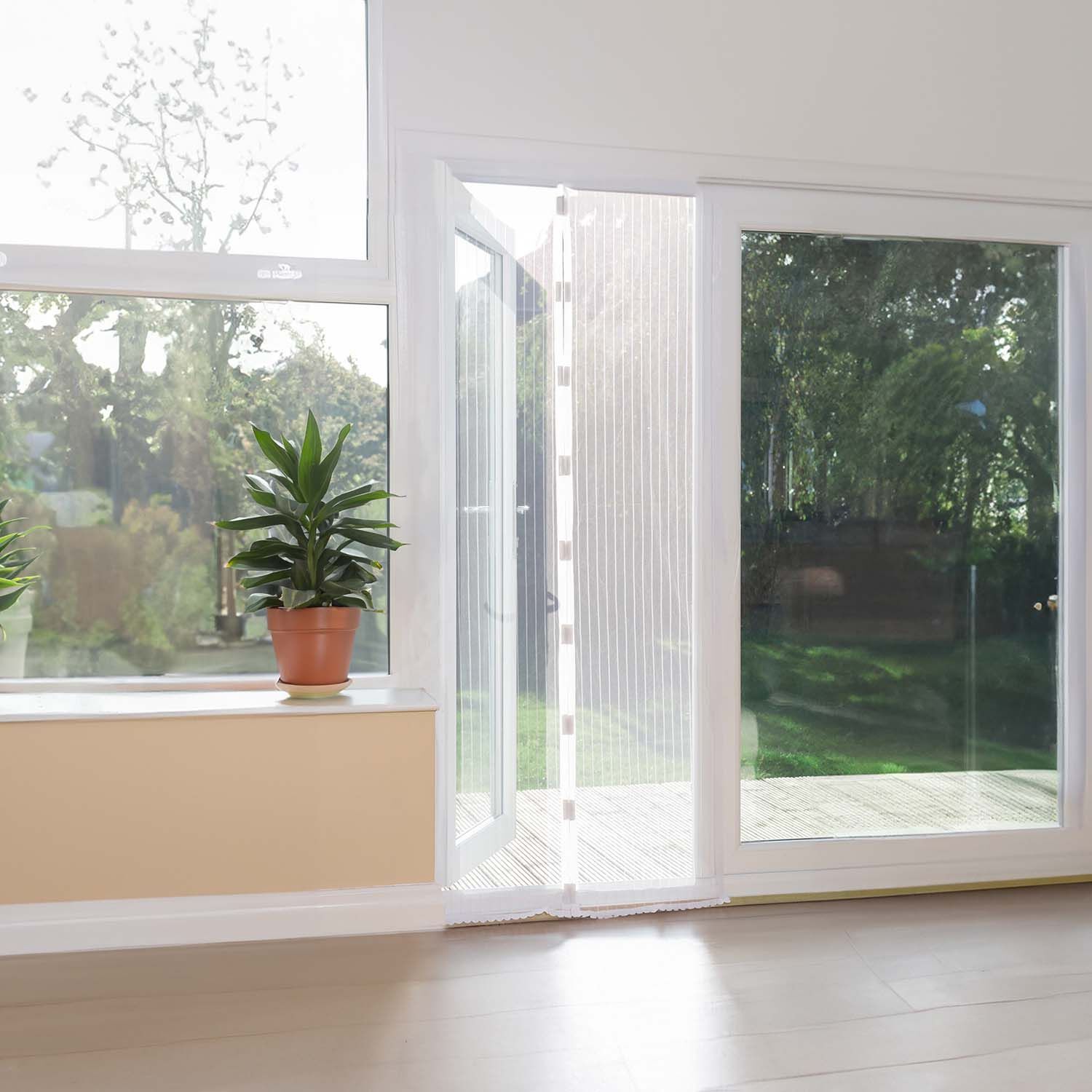 INSECT DOOR SCREEN - WHITE - 90cm x 210cm