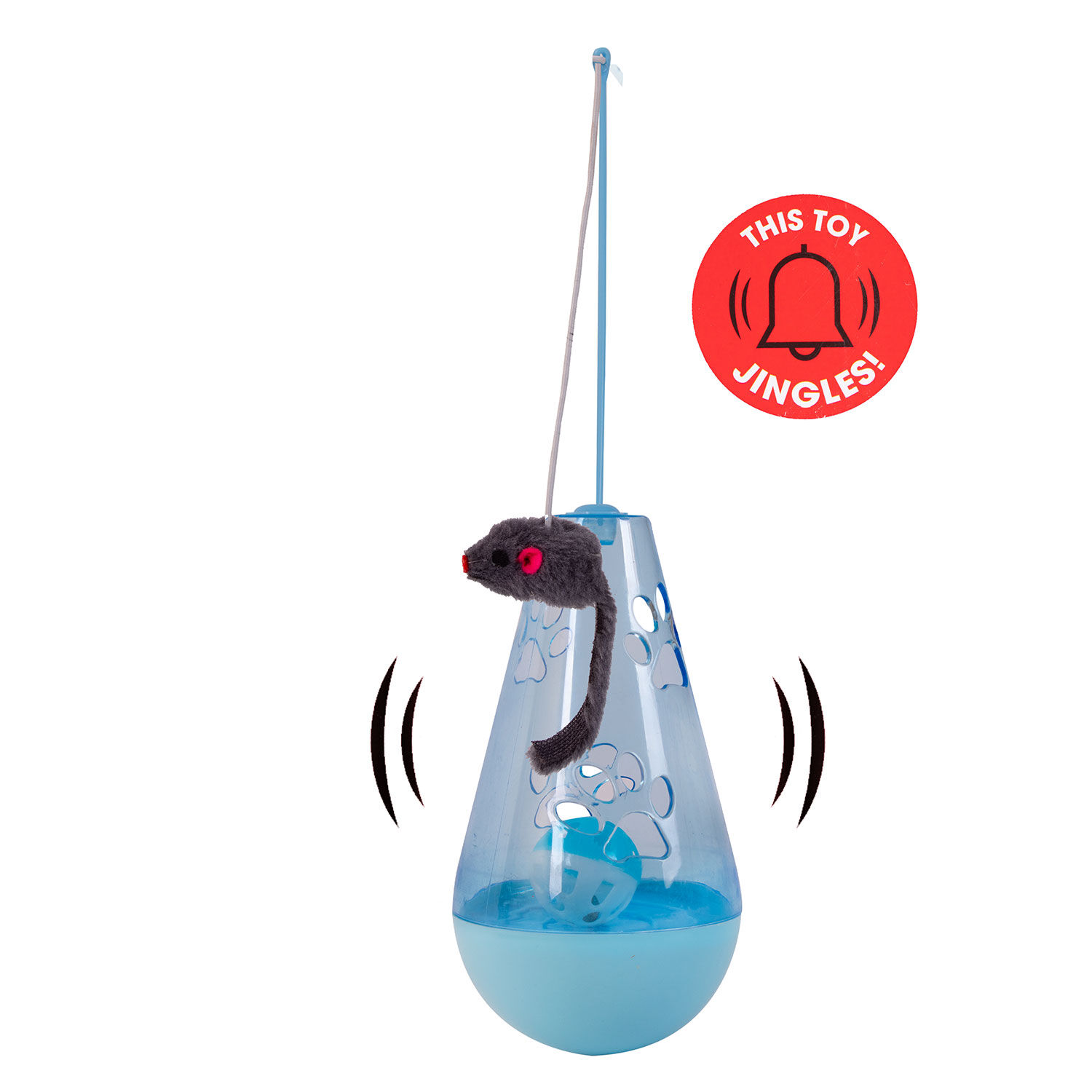 Interactive Cat Toy With Mouse & Ball