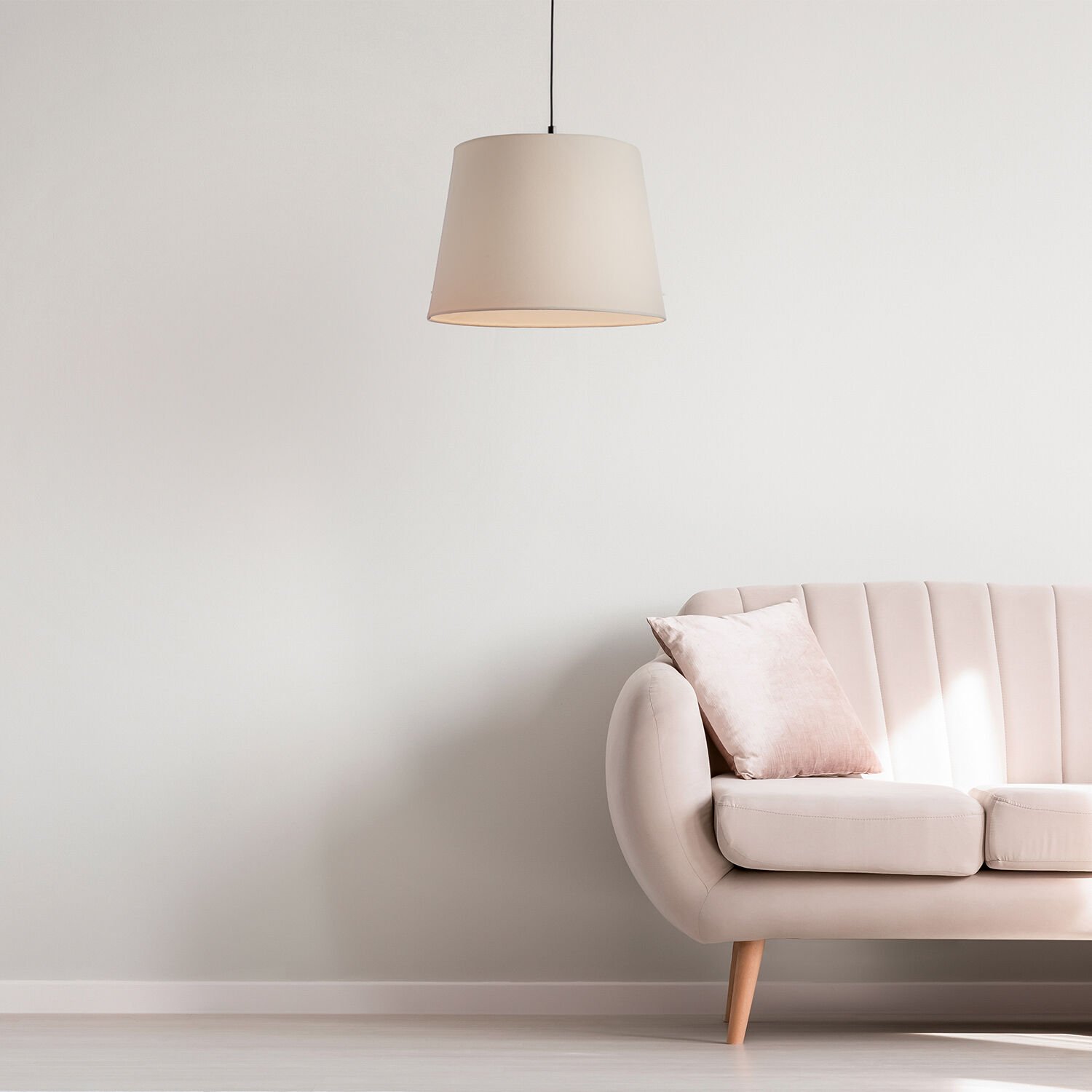 Ivory Linen Light Shade 8"