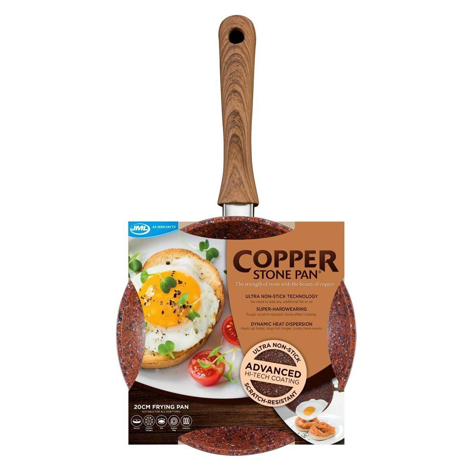 JML Copper Stone Frying Pan 20cm