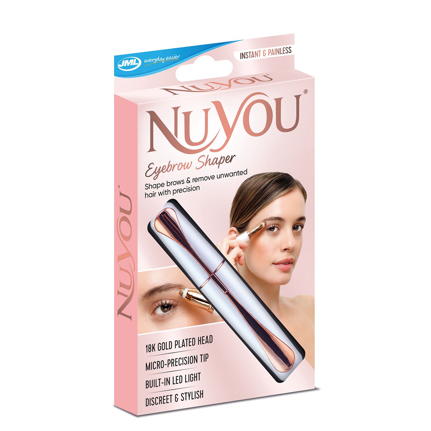 JML NuYou Eyebrow Shaper Pearl White