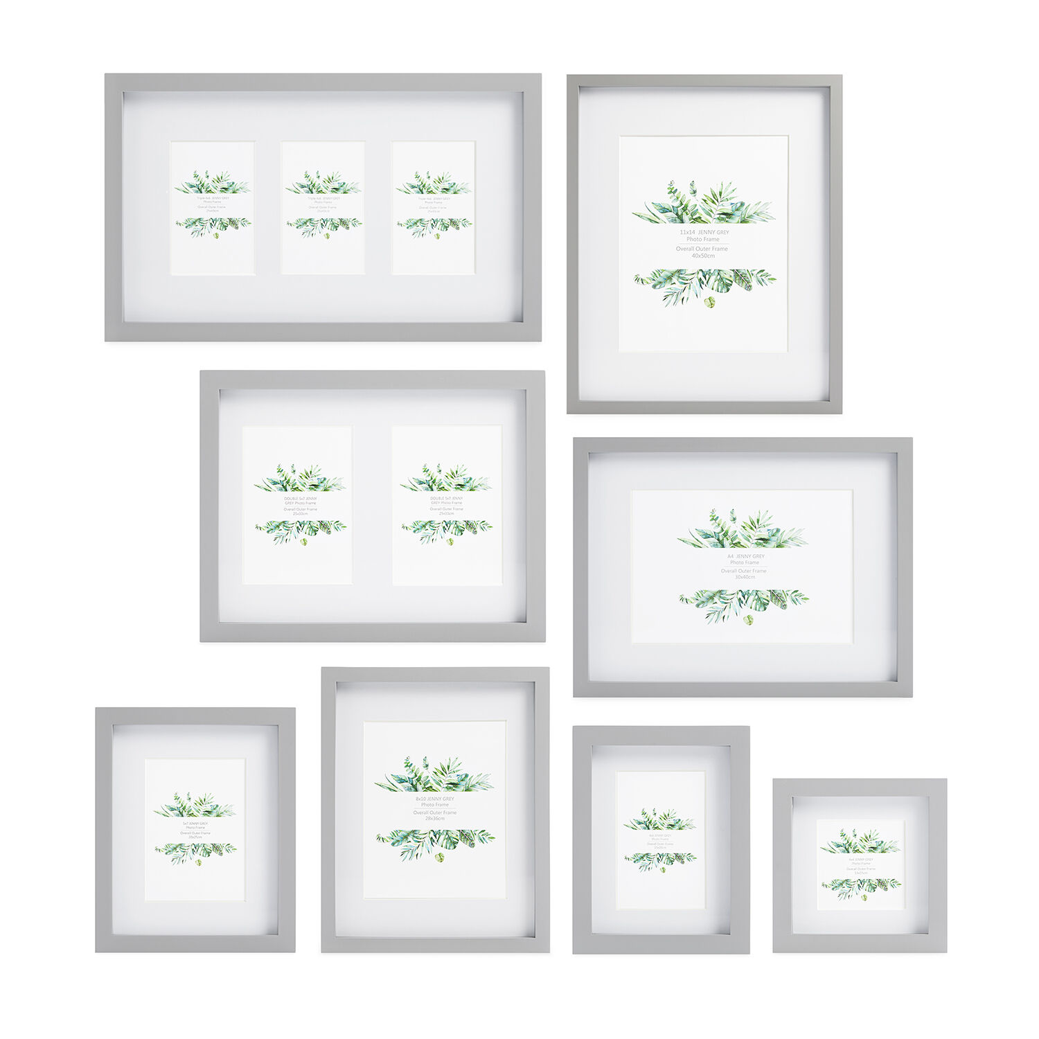 5x7 JENNY GREY Photo Frame