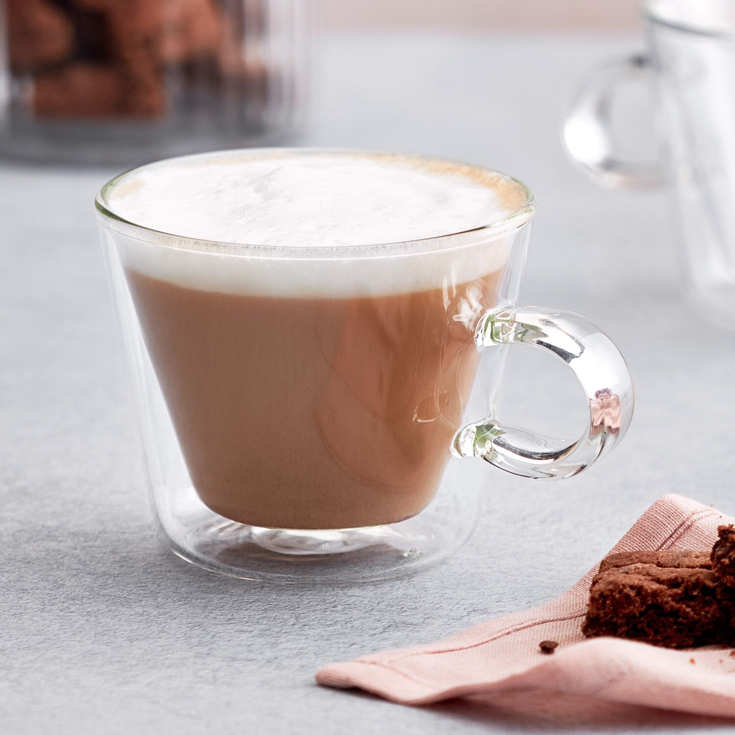 Judge 2 Double Wall 250ml V-Shape Glass Coffee Cup