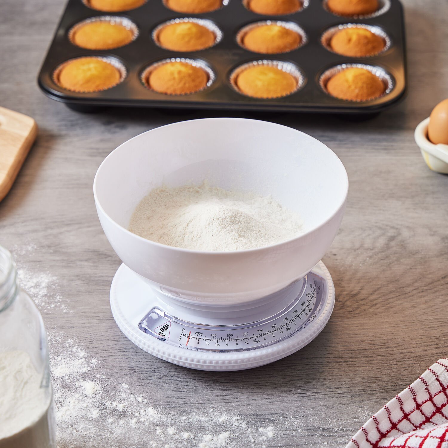 Judge Bowl White Kitchen Scales