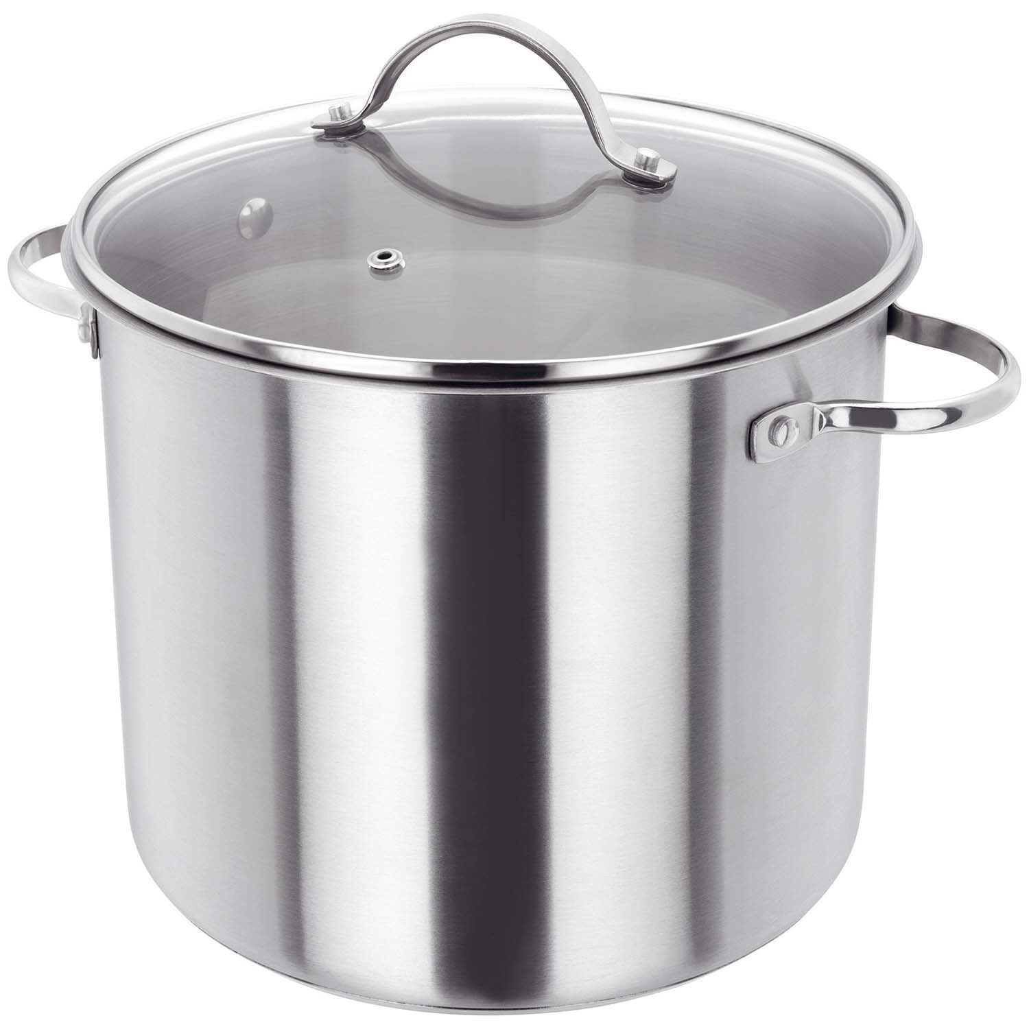 Judge Essentials 24cm 8.5L Stockpot With Glass Lid