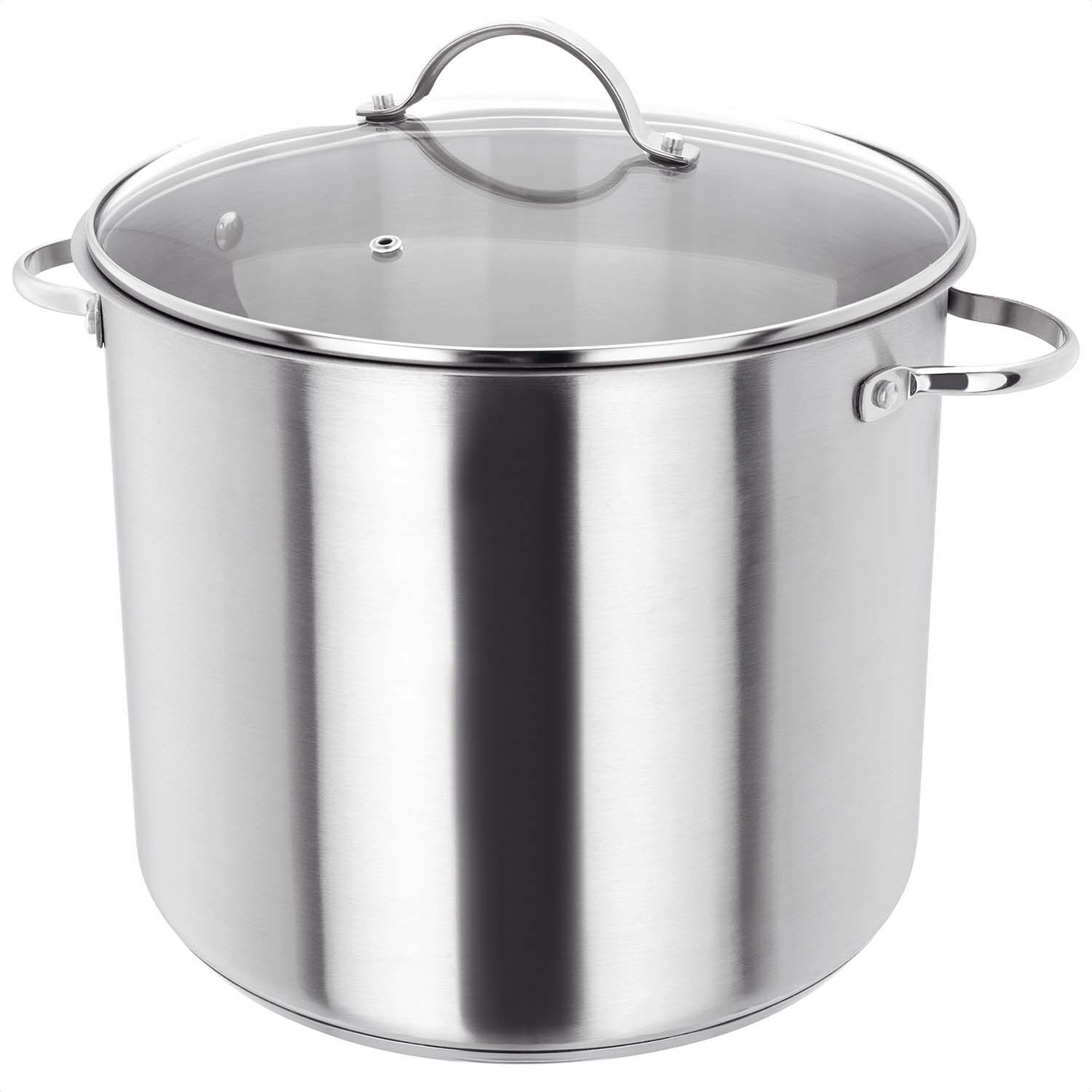 Judge Essentials 28cm 13L Stockpot With Glass Lid