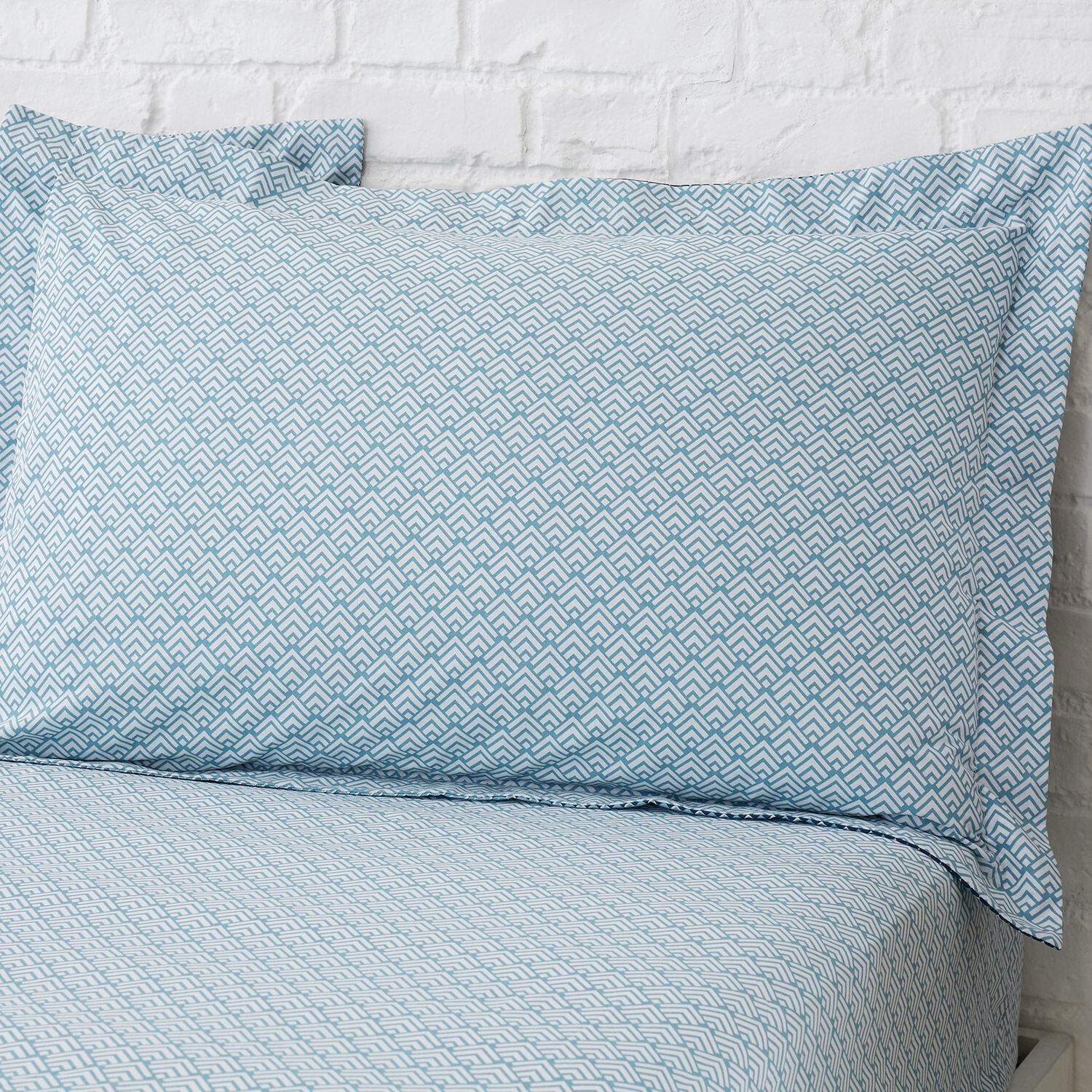 Keegan Oxford Pillowcase Pair - Duck Egg