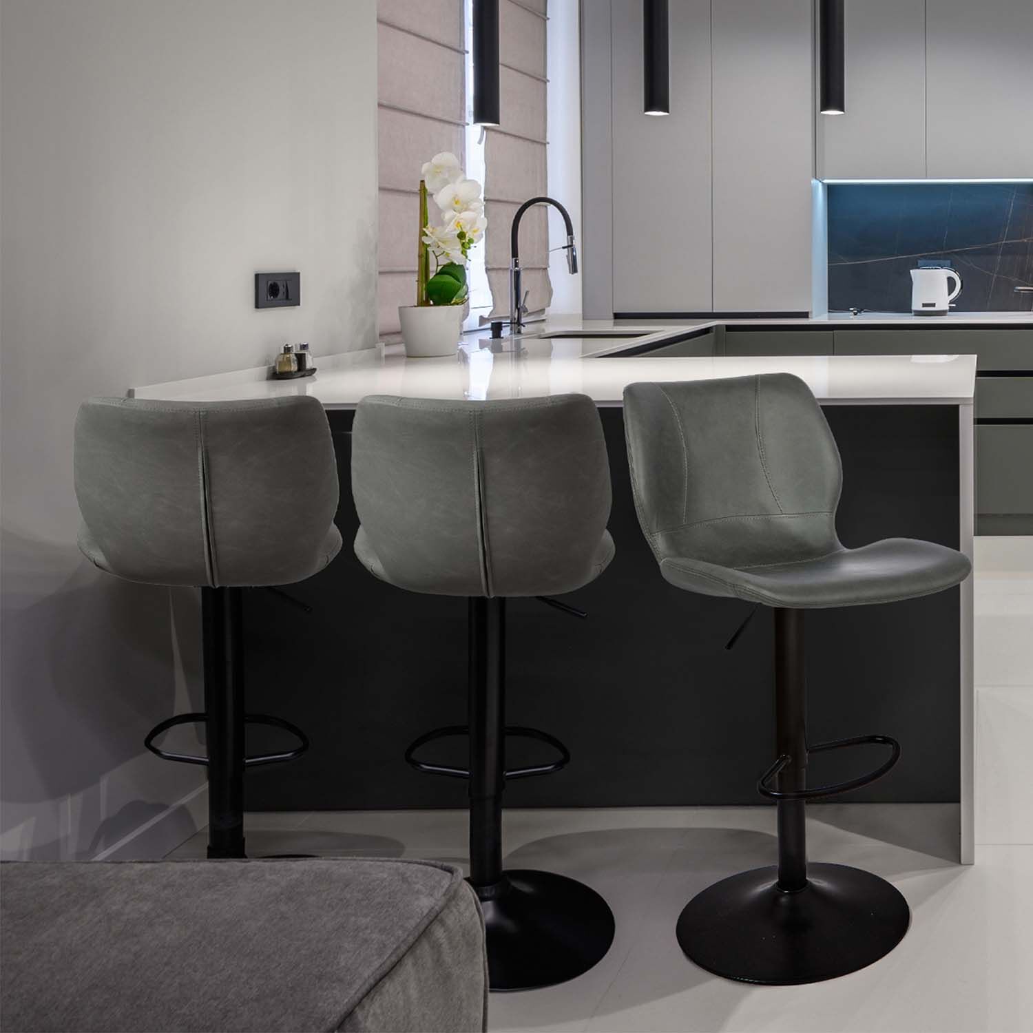 Kerr Bar Stool Charcoal