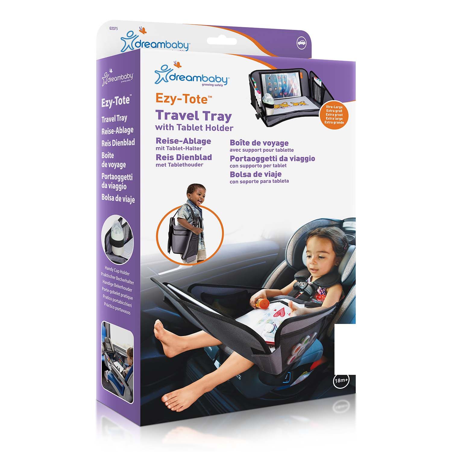 Kids Car Travel Tray Xtra-Large with Tablet Holder
