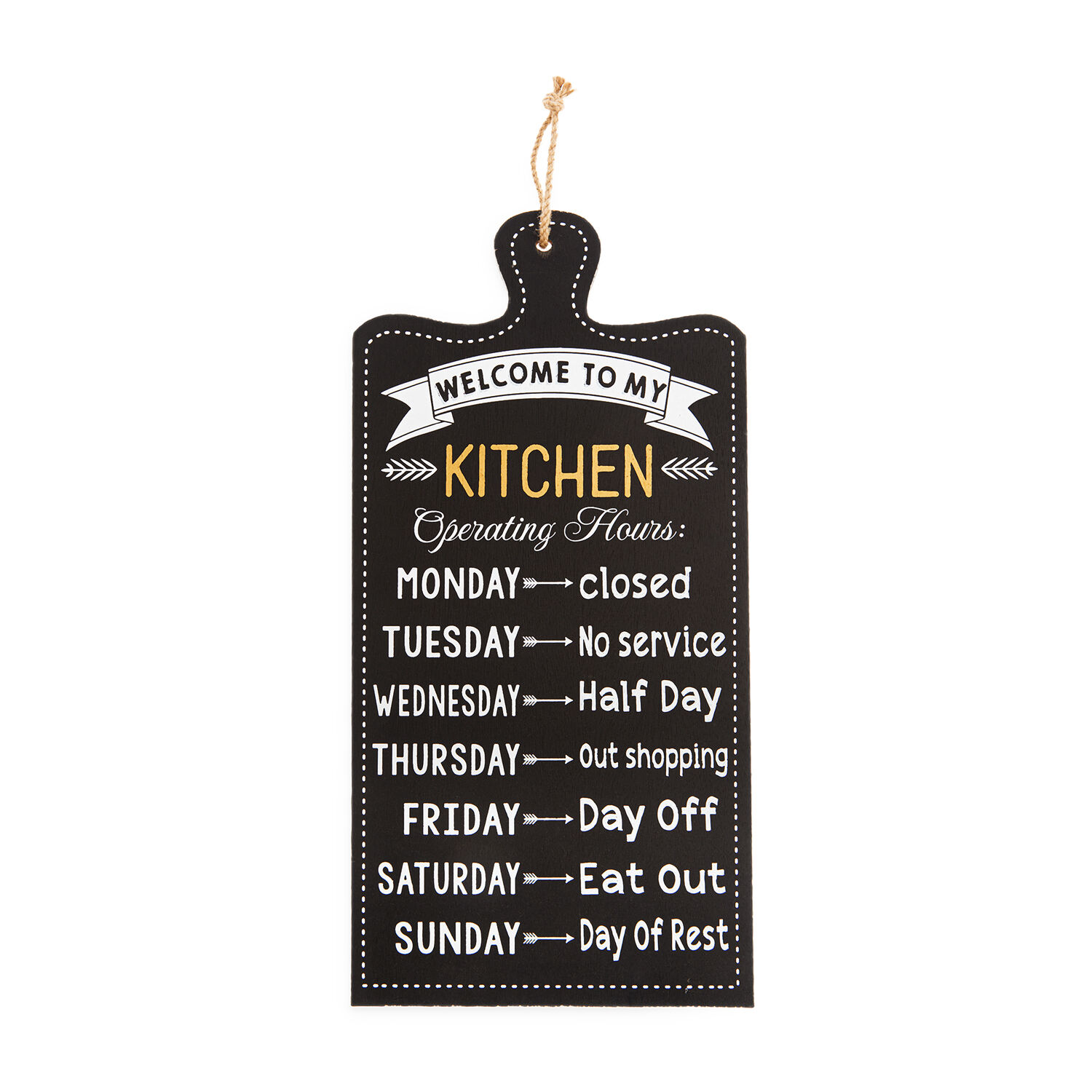 Kitchen Schedule Quote Wall Décor