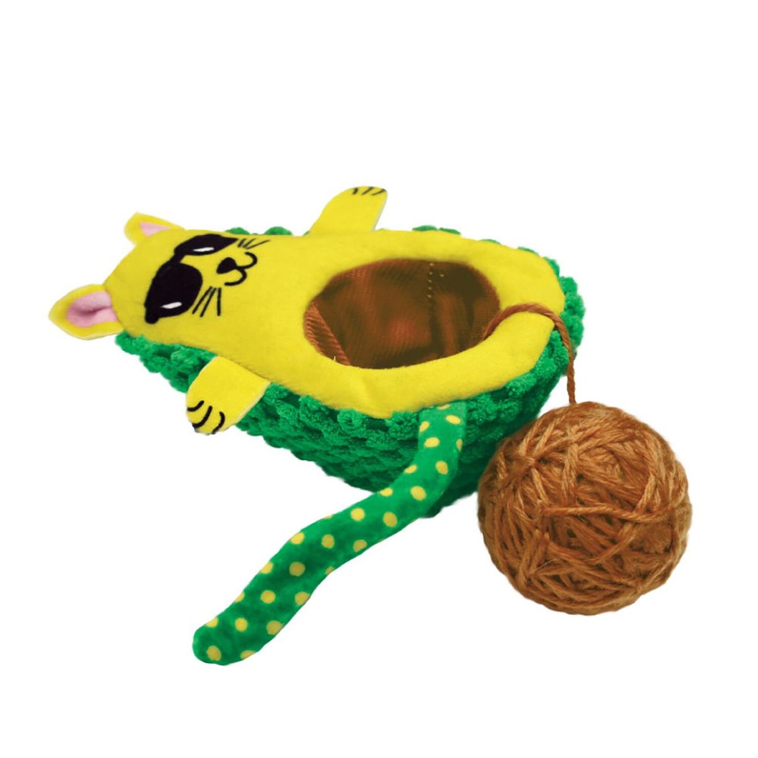 Kong Wrangler Avocado Cat