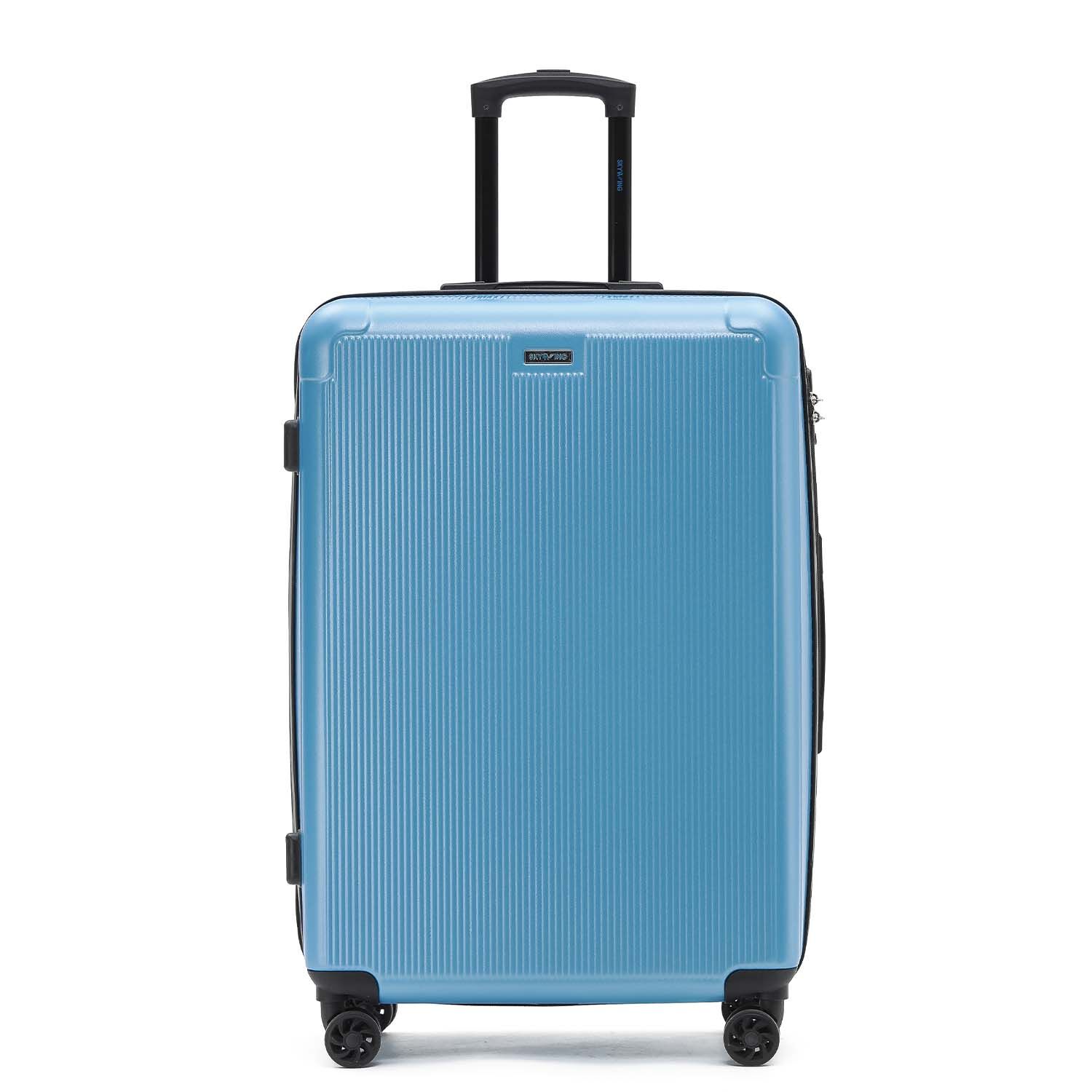 Large Lightweight Hardshell Luggage - Azure Blue
