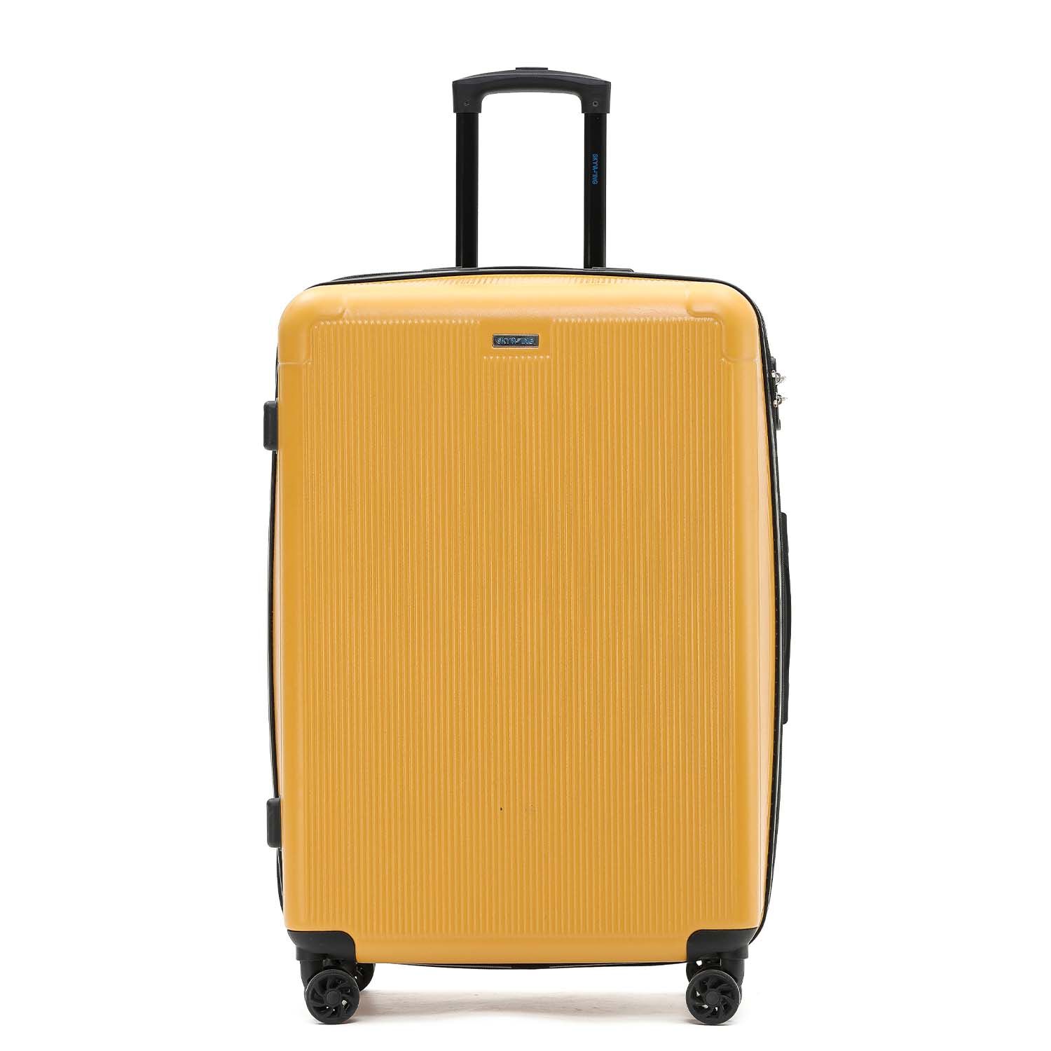 Large Lightweight Hardshell Luggage - Ochre