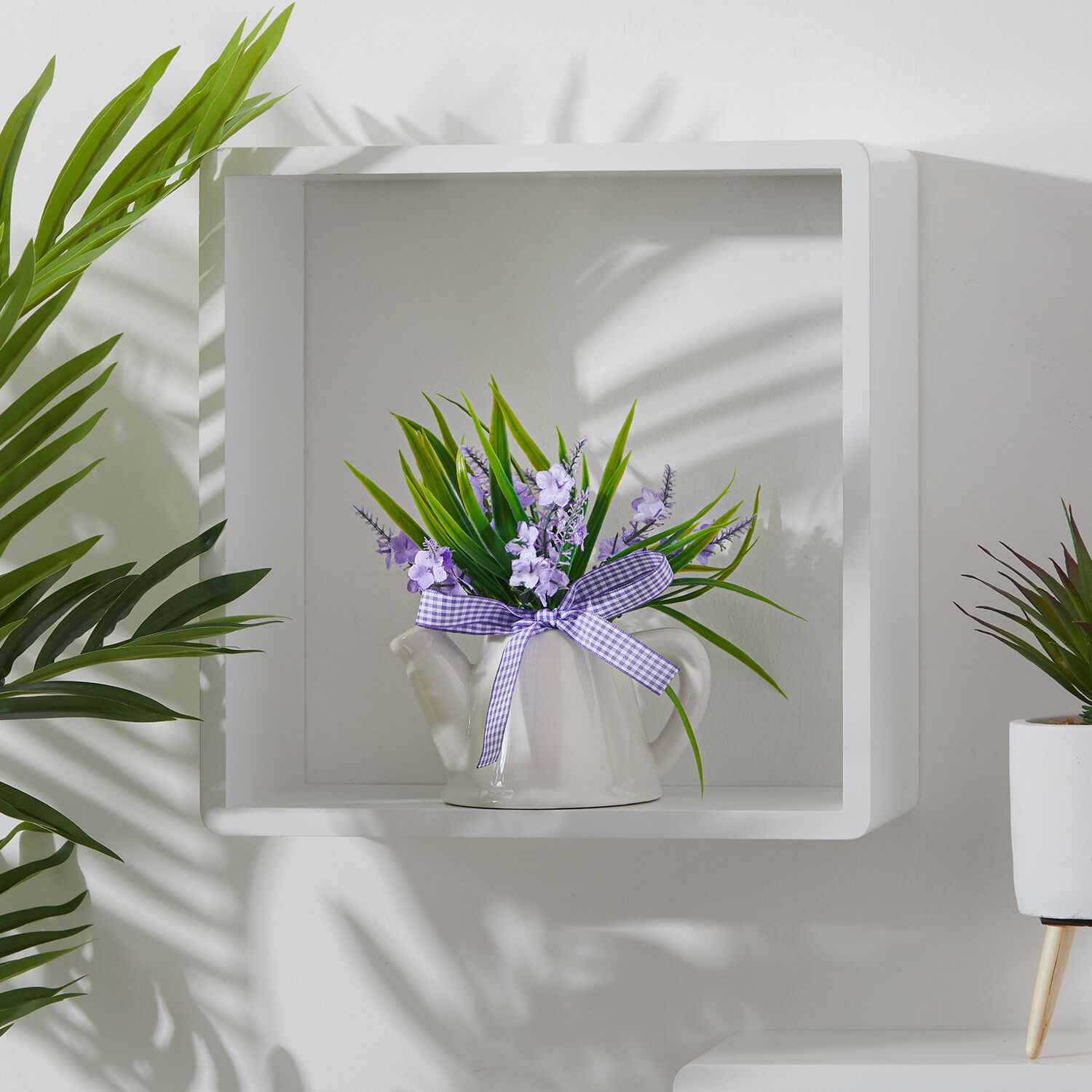 Lavender Arrangement in Ceramic Jug 19cm