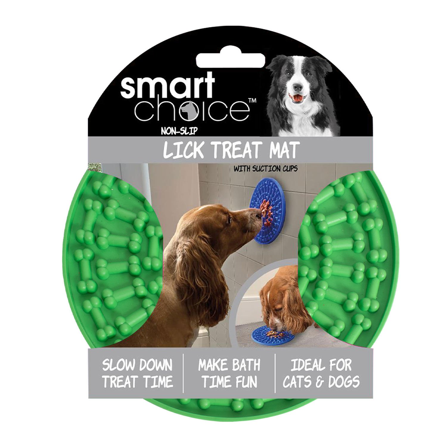 Lick Mat & Slow Feeder For Dogs - Green