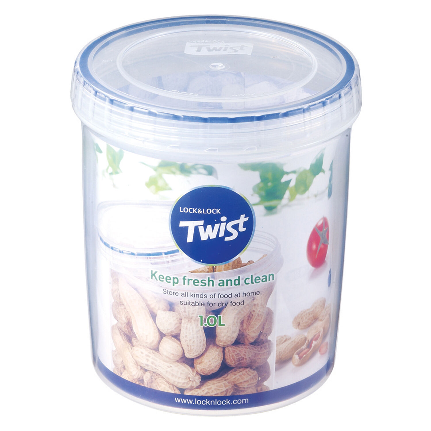 Lock & Lock Twist Round Container 1L