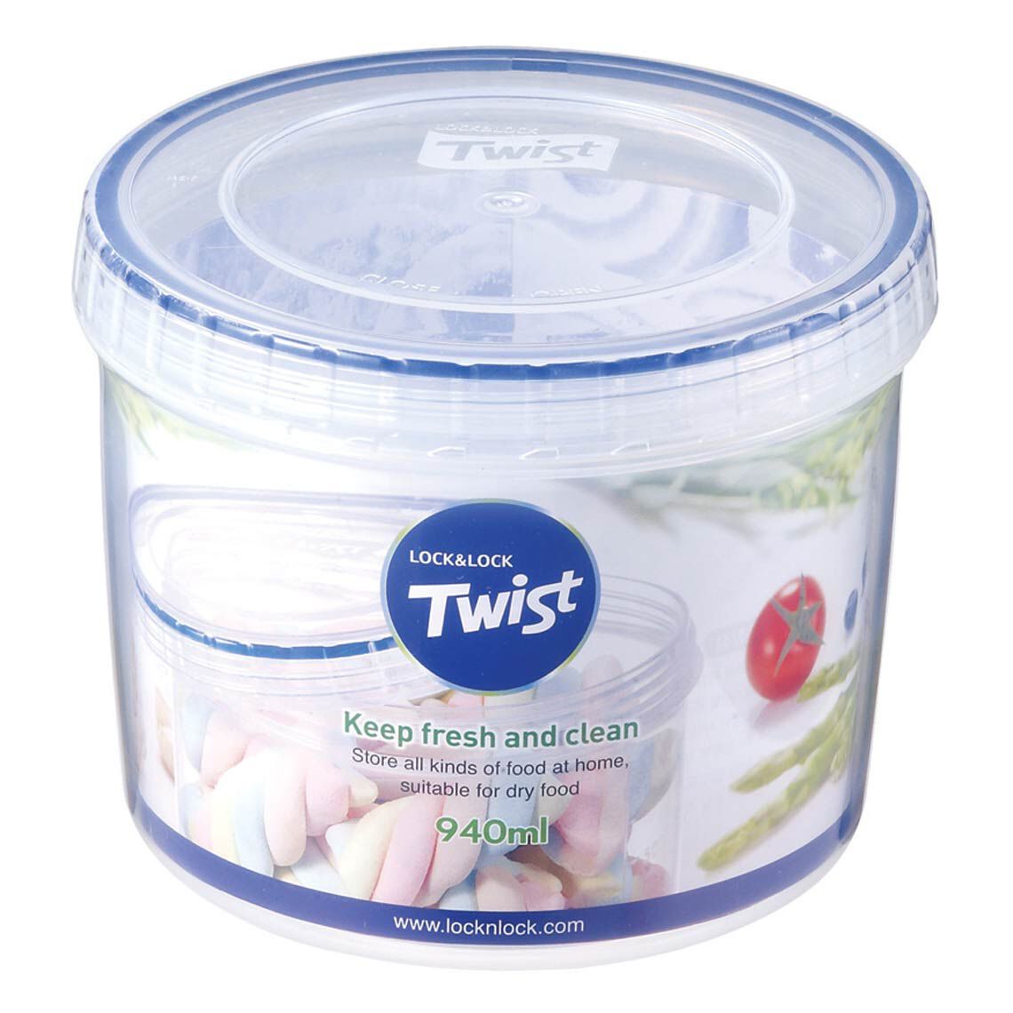 Lock & Lock Twist Round Container 940ml
