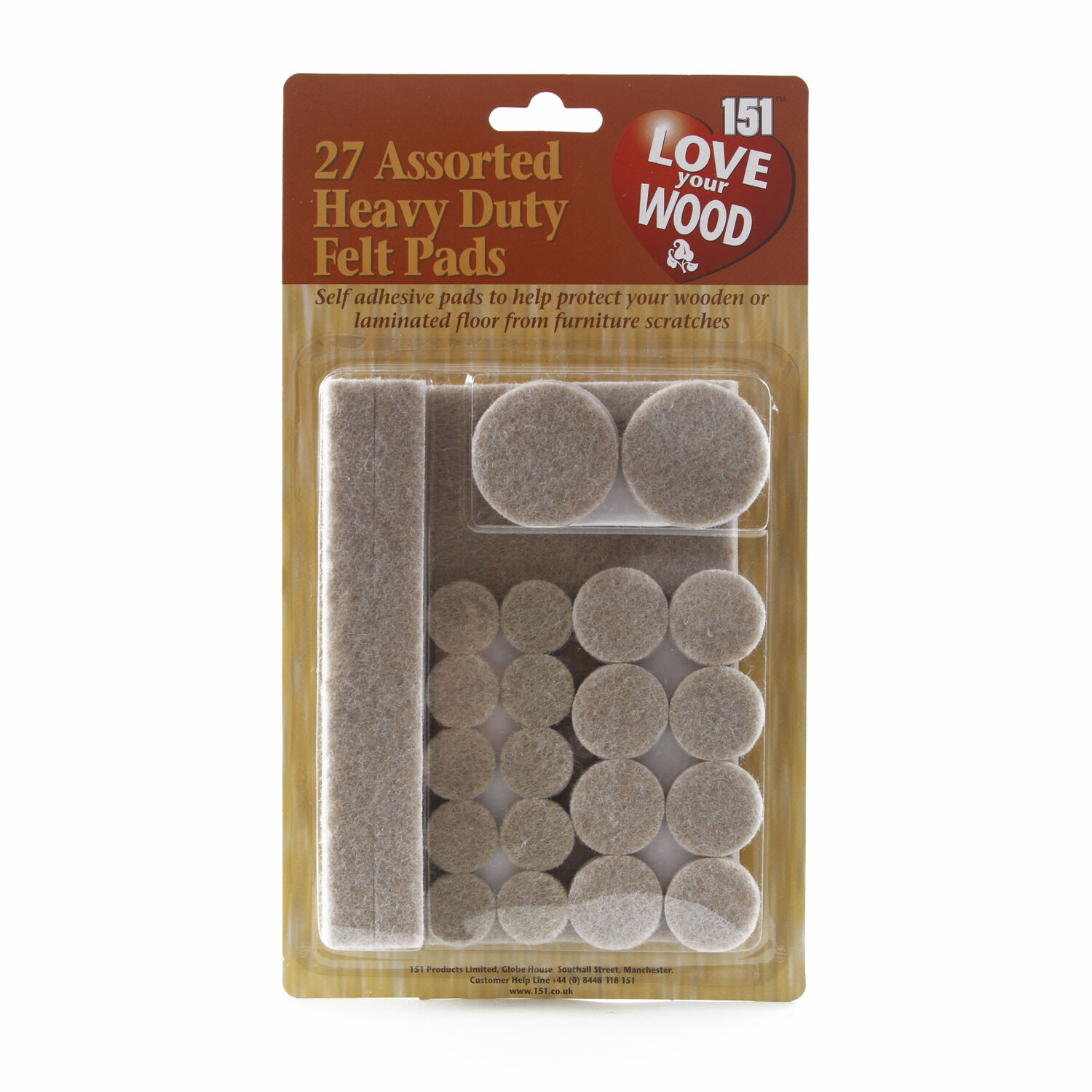Love Your Door Felt Pads 27 Pack