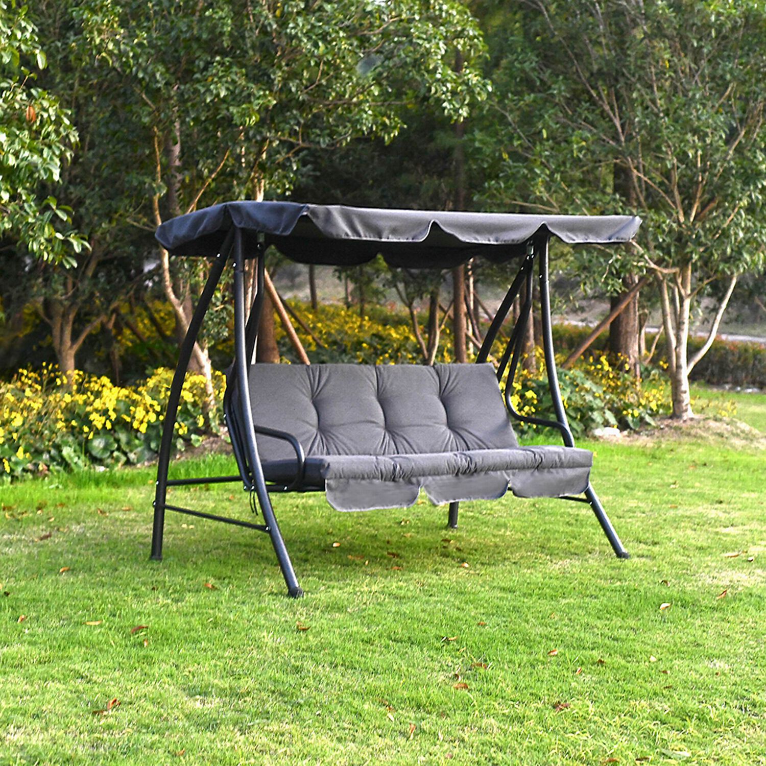Luxury 3 Seater Garden Swing Lounger