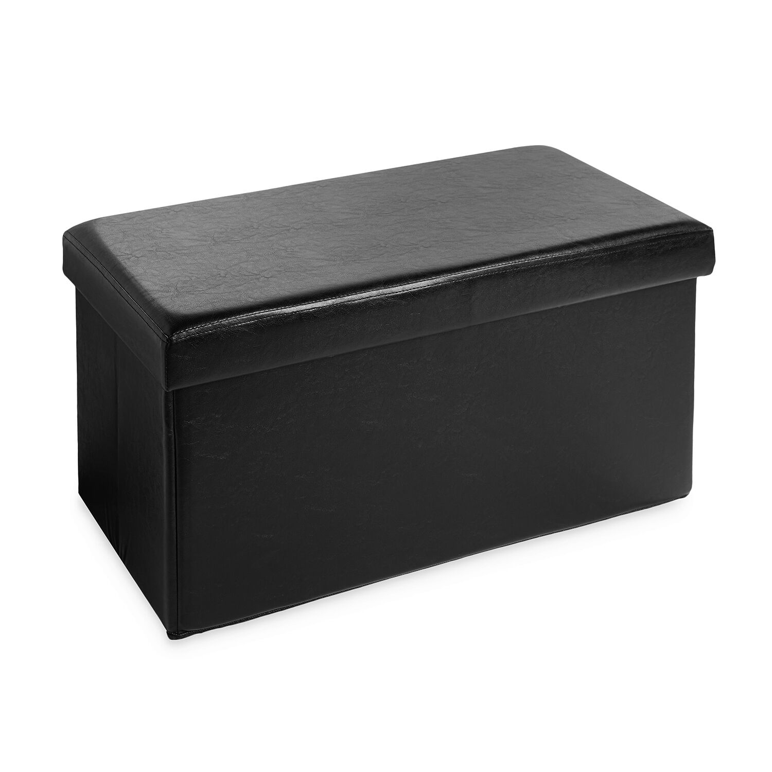 Luxury Double Folding Ottoman Black