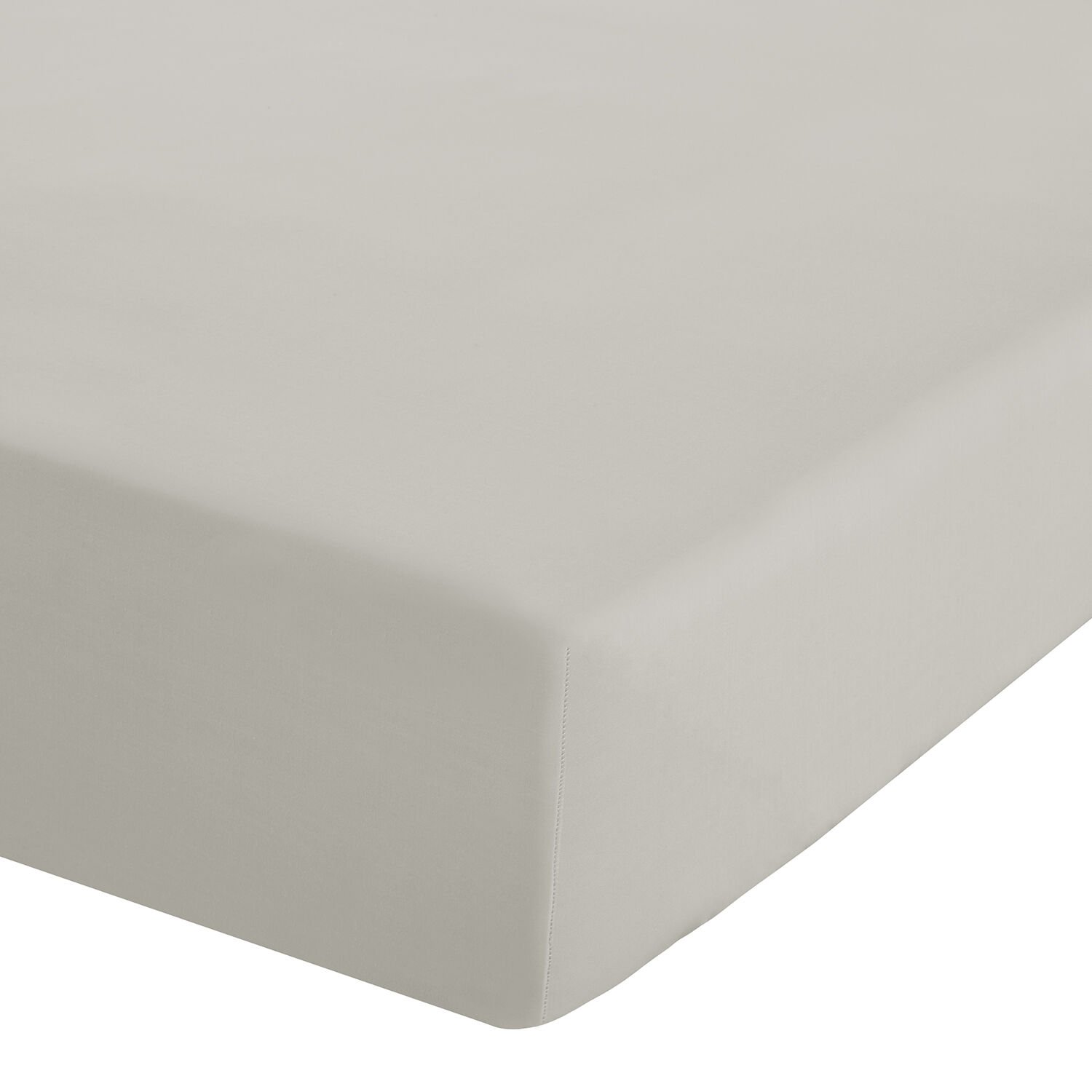 KING SIZE FITTED SHEET Luxury Percale Cream 2C