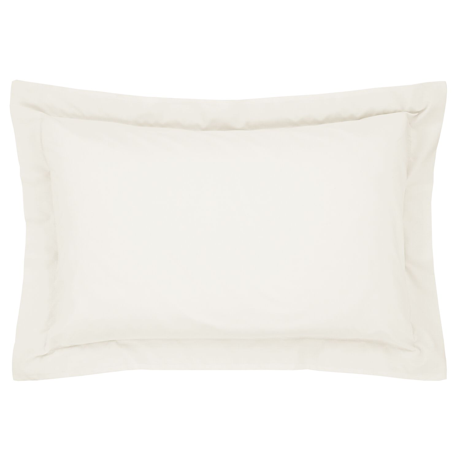 Nicole Day Percale Oxford Pillowcase- Cream
