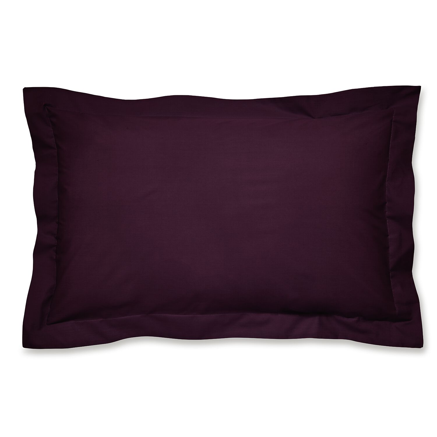 Nicole Day Percale Oxford Pillowcase Pair - Plum