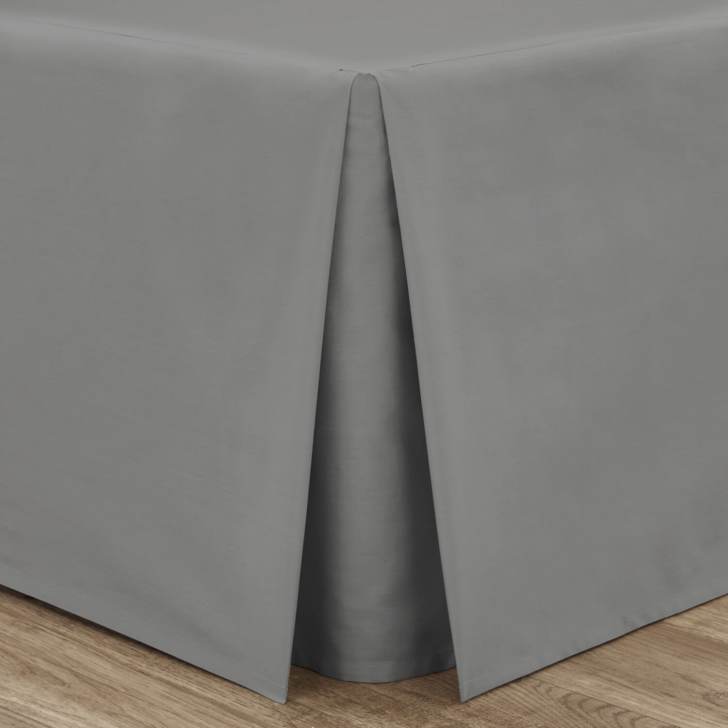 KING SIZE PLATFORM VALANCE Luxury Percale Grey 10J