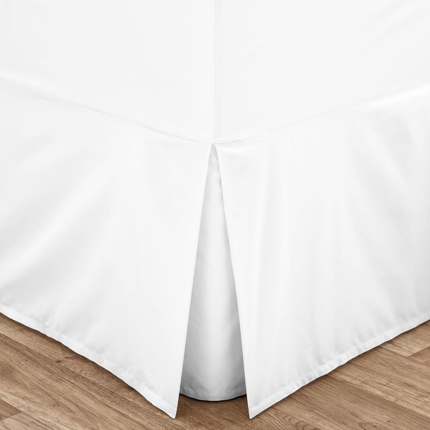 KING SIZE VALANCE SHEET Luxury Percale White 1O