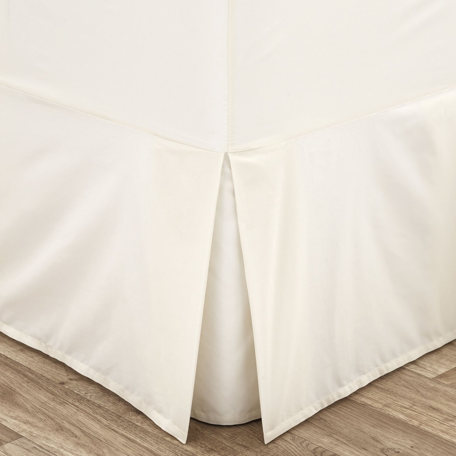 SUPER KING VALANCE SHEET Luxury Percale Cream 2P